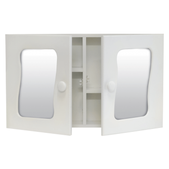 Cabinet Bathroom Wooded Double Door
