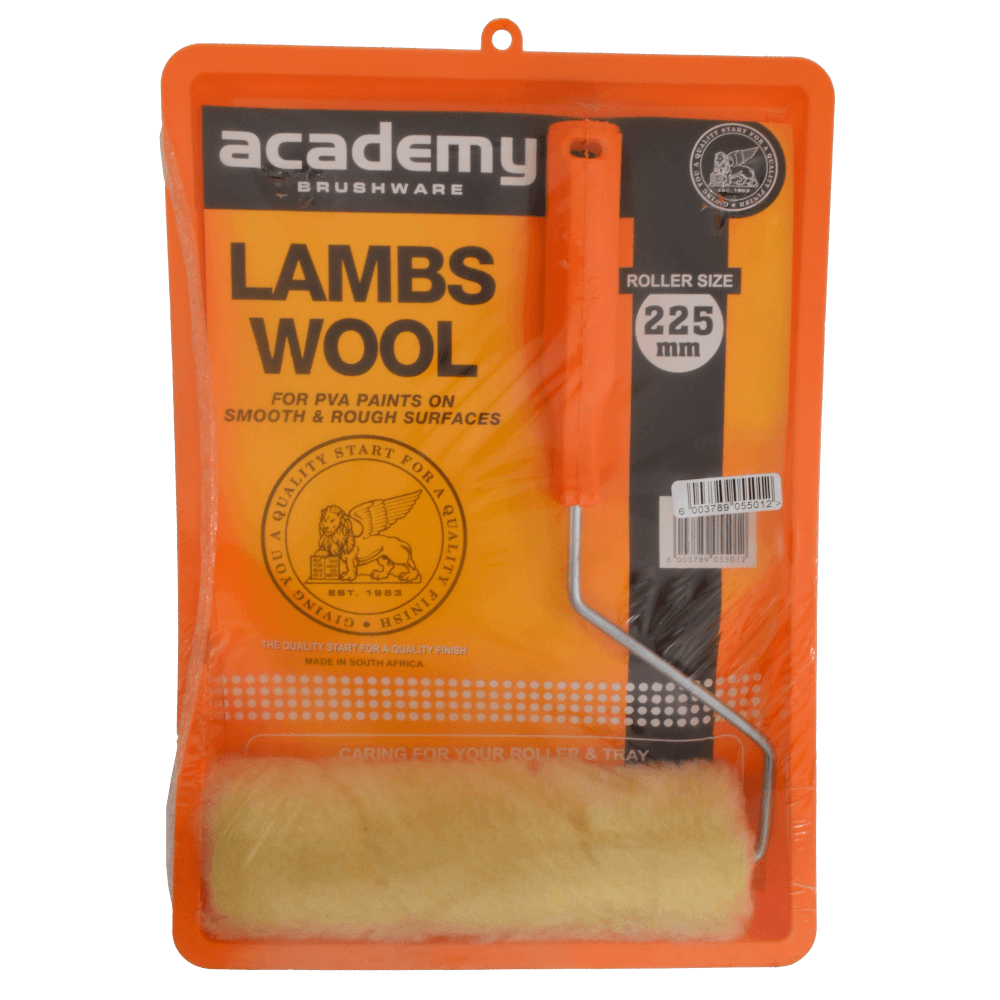 Paint Roller Tray Set Lambs Wool 225mm Paint Roller Tray Set Lambs Wool 225mm