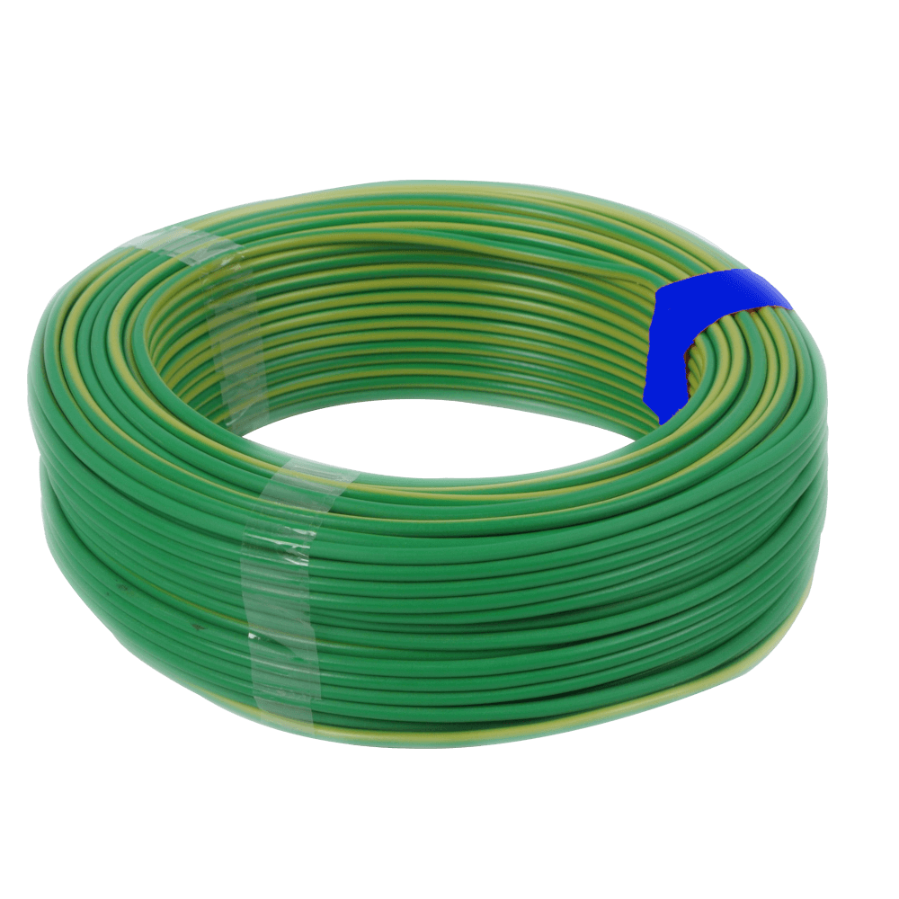 Housewire Sabs Green & Yellow 10mm/10m Housewire Sabs Green & Yellow 10mm/10m