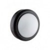 Led Round Bulkhead 140mm Black 1x8w