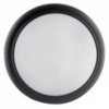 Led Round Bulkhead 180mm Black 1x15w