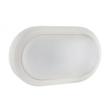 Led Oval Bulkhead 221mm White 1x15w