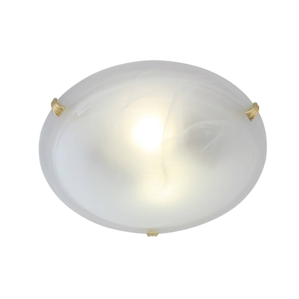 Ceiling Fitting Small Es 2 X 60w Polish Brass Ceiling Fitting Small Es 2 X 60w Polish Brass