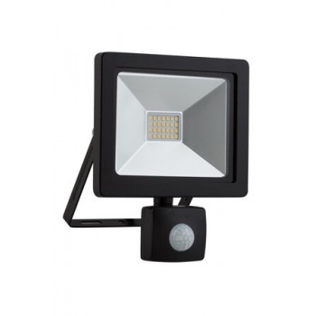 Led 20w Floodlight & Sensor Black 4000k