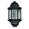 Lantern Half Bevelled Glass Black