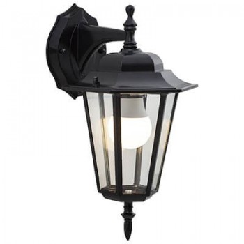 Lantern 6 Panel Down Facing Black