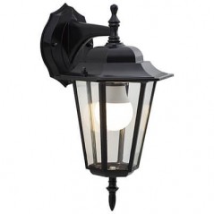 Lantern 6 Panel Down Facing Black