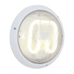 Euro Bulkhead 270mm White 1x2d 16w