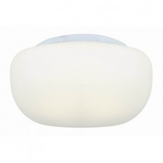 Cheese Square Ceiling Light 250mm White