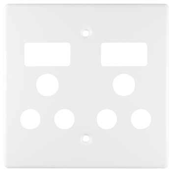 Switch Plug Crabtree Twin Cover Plate