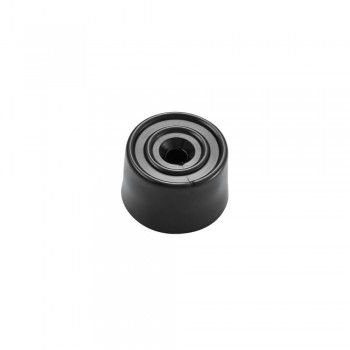 Door Stop, Rubber, Black, Including Screw & Plug