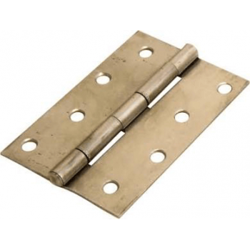 65mm Steel Butt Hinge Brass Plated