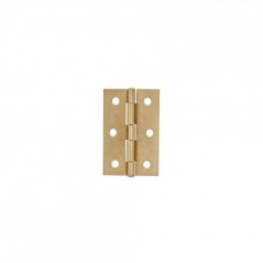75mm Steel Butt Hinge Brass Plated With Screws