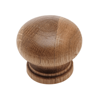 45mm Knob Oak Lacquered