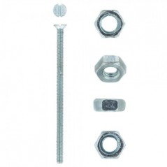 Eureka Machine Screw & Nut 4x75mm Quantity:8