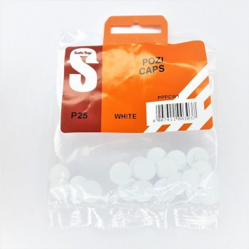 Pre Pack Pozi Caps White Quantity:25