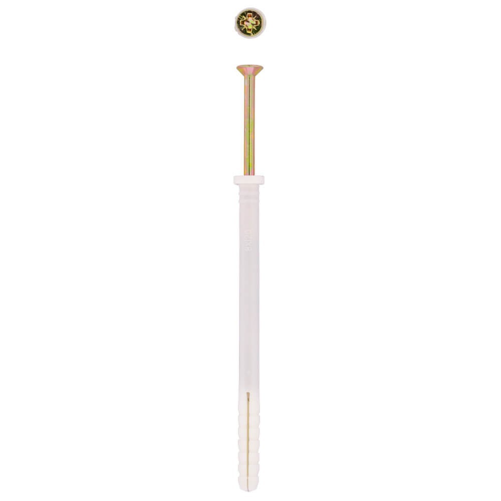 Eureka Nail-in White Rimmed 8x120mm Quantity:10 Eureka Nail-in White Rimmed 8x120mm Quantity:10