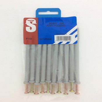 Pre Pack Nail In Anchors 8mm X 120mm Quantity:10