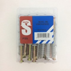 Value Pack Nail In Anchors 8mm X 57mm Quantity:25