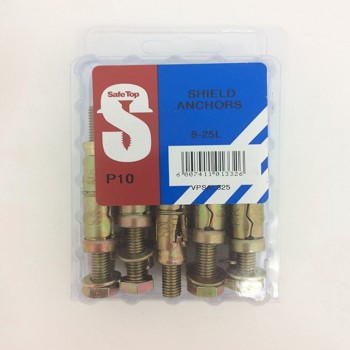 Value Pack Shield Anchors 8-25l Quantity:10