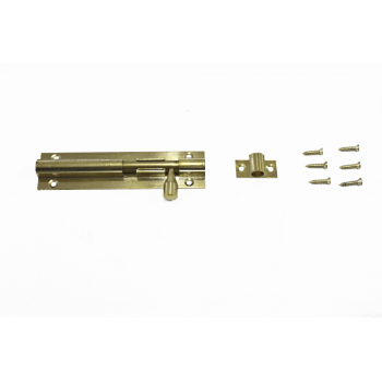 50mm Brass Straight Barrel Bolt With Screws