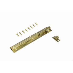 150mm Brass Straight Barrel Bolt With Screws
