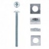 Eureka Gutter Bolt & Nut 6x75mm Quantity:4
