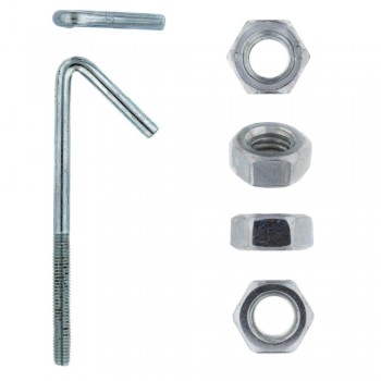 Eureka Hook Bolt & Nut Zinc Plated 6x90mm Quantity:15