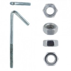 Eureka Hook Bolt & Nut Zinc Plated 6x90mm Quantity:15