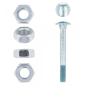 Eureka Cup Square Bolt & Nut Zinc Plated 10x90mm Quantity:100