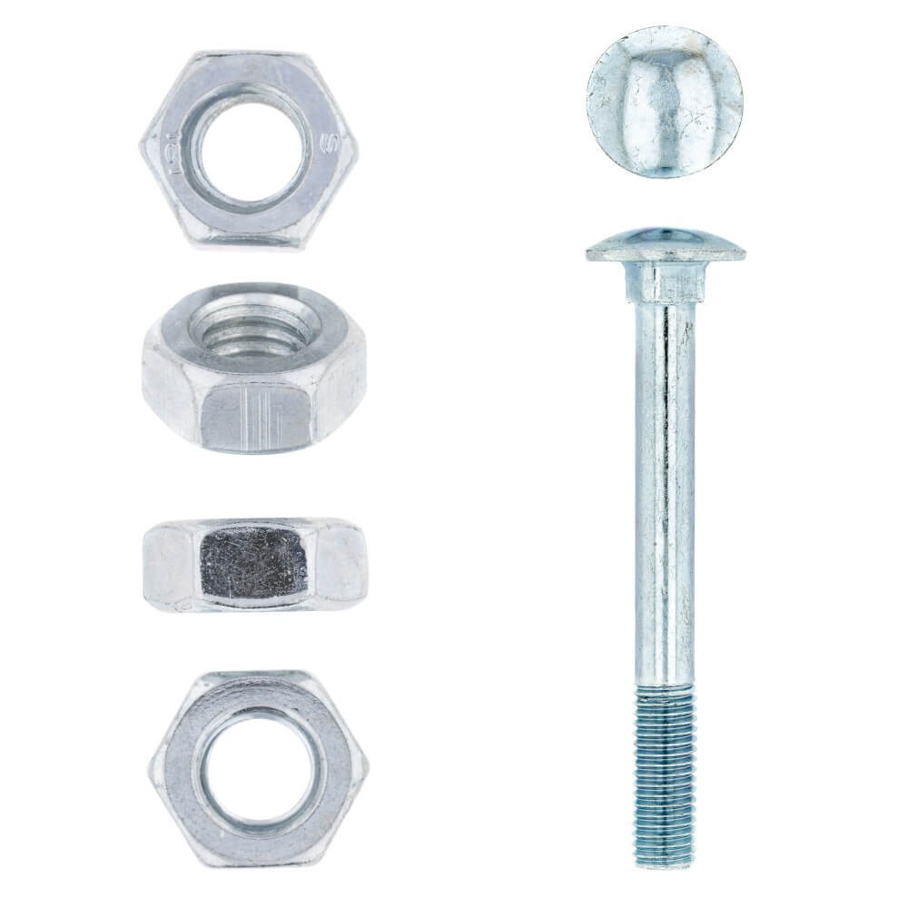 Eureka Cup Square Bolt & Nut Zinc Plated 10x90mm Quantity:100 Eureka Cup Square Bolt & Nut Zinc Plated 10x90mm Quantity:100