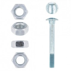 Eureka Cup Square Bolt & Nut Zinc Plated 10x90mm Quantity:100