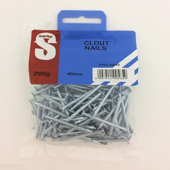 Pre Pack Clout Nails 40mm Quantity:200g