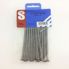 Pre Pack Round Wire Nail 125mm Quantity:200g
