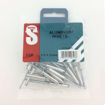 Pre Pack Aluminium Rivets 4.8mm X 25mm Quantity:20