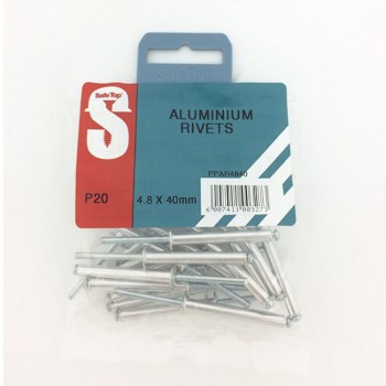 Pre Pack Aluminium Rivets 4.8mm X 40mm Quantity:20
