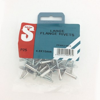 Pre Pack Large Flange Rivets 4.8mm X 15mm Quantity:25