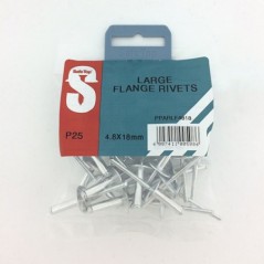 Pre Pack Large Flange Rivets 4.8mm X 18mm Quantity:25