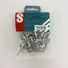 Value Pack Large Flange Rivets 4.8mm X 12mm Quantity:50