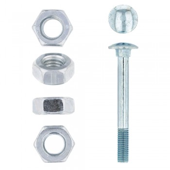 Eureka Cup Square Bolt & Nut Zinc Plated 10x90mm Quantity:25
