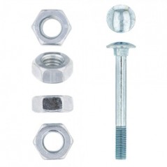 Eureka Cup Square Bolt & Nut Zinc Plated 10x90mm Quantity:25