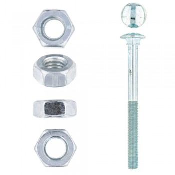 Eureka Cup Square Bolt & Nut Zinc Plated 10x120mm Quantity:20