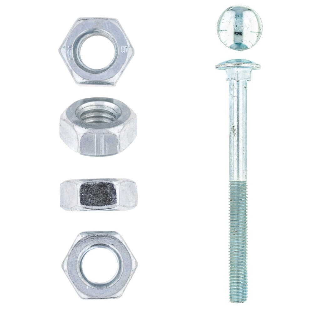 Eureka Cup Square Bolt & Nut Zinc Plated 10x120mm Quantity:20 Eureka Cup Square Bolt & Nut Zinc Plated 10x120mm Quantity:20