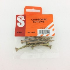 Pre Pack Chipboard Screws M5.5 X 60mm Quantity:10