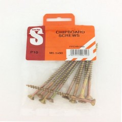 Pre Pack Chipboard Screws M5.5 X 90mm Quantity:10