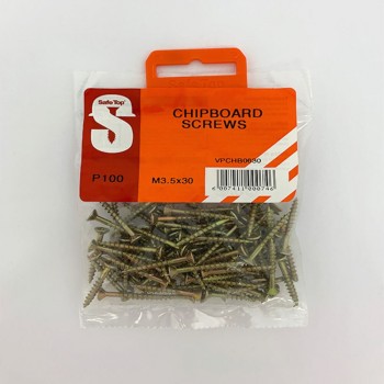 Value Pack Chipboard Screws M3.5 X 30mm Quantity:100