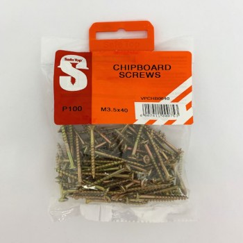 Value Pack Chipboard Screws M3.5 X 40mm Quantity:100