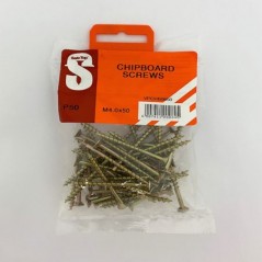 Value Pack Chipboard Screws M4.0 X 50mm Quantity:50