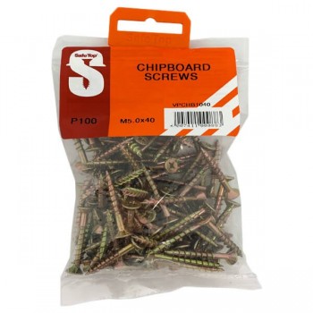 Value Pack Chipboard Screws M5.0 X 40mm Quantity:100