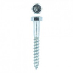 Eureka Coach Screw Galvanised Mild Steel 8x60mm Quantity:10